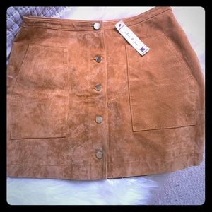 NWT Suede Skirt